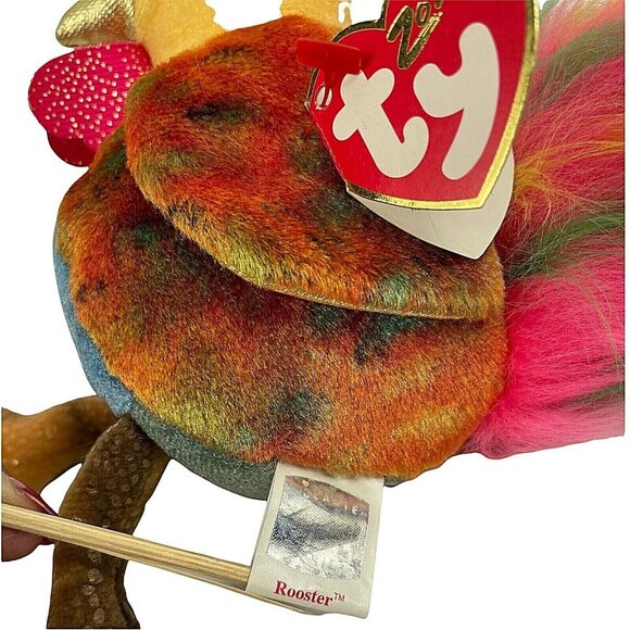 Ty Beanie Baby Chinese Zodiac Series Rooster Pristine with Tags - Picture 8 of 8